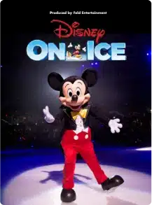 A banner of Showtime Management's past event including "Disney - On Ice"